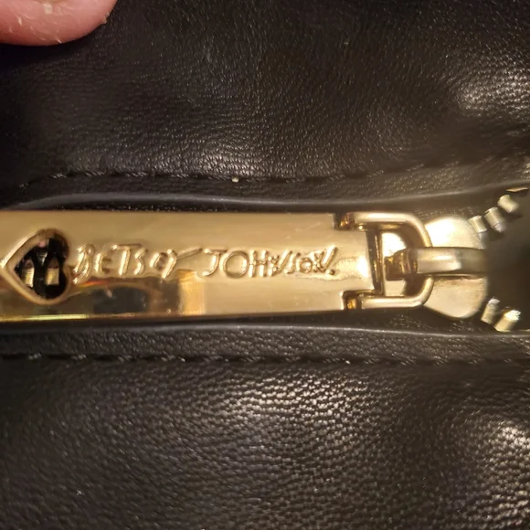 Betsey Johnson Black Quilted Large Tote Shopper Shoulder Bag- - Picture 11 of 13